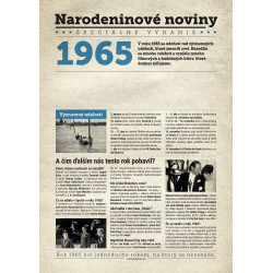 Narozeninové noviny 1974 s vlastním textem